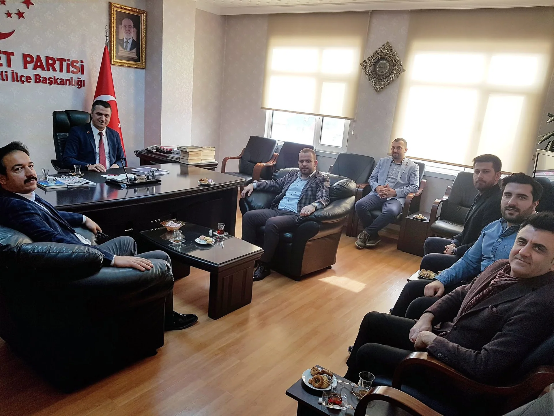 SUGİAD 4. Dönem Yönetiminden Saadet Partisi Sultanbeyli Belediye Başkan Adayı Sayın Fetullah Bülbül'e Hayırlı Olsun Ziyareti